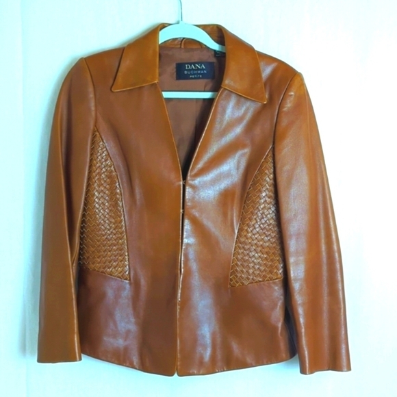 Dana Buchman Jackets & Blazers - Dana Buchman Leather Jacket Size 10 Petite